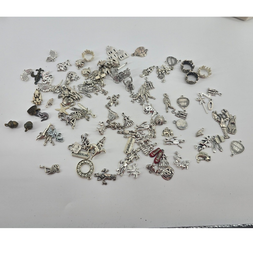 Unbranded Jewelry Charms Unisex OS Mixed Lot Silver Bronze Bulk DIY EUC